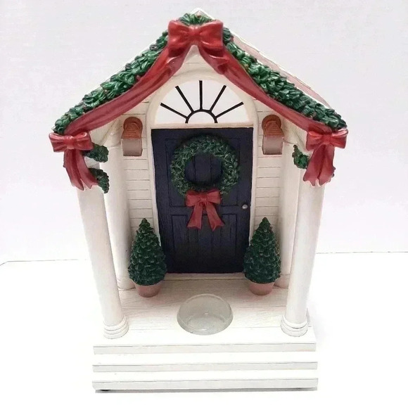 Yankee Candle Wax Melt Tart Warmer Festive Collection FRONT DOOR Christmas RARE - Picture 2 of 6